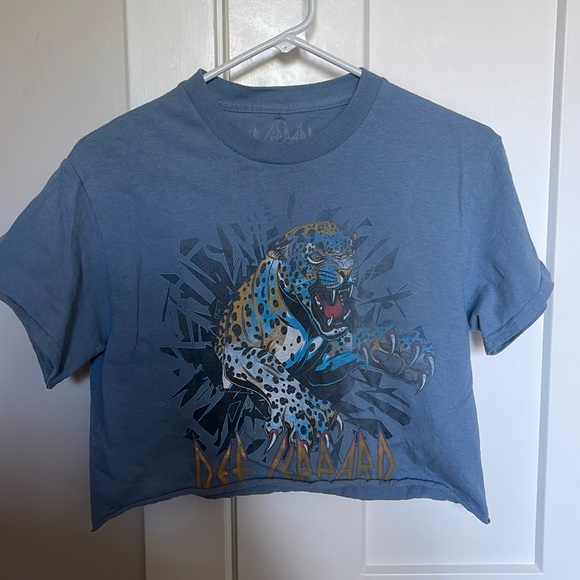 Def Leppard cropped shirt - Picture 1 of 2